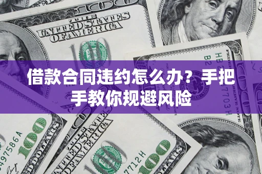 武汉借款合同违约怎么办？手把手教你规避风险