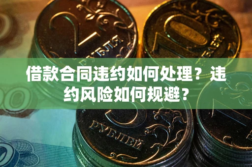 武汉借款合同违约如何处理？违约风险如何规避？