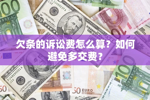 武汉欠条的诉讼费怎么算？如何避免多交费？