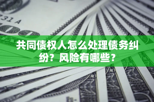 武汉共同债权人怎么处理债务纠纷？风险有哪些？