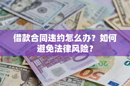 武汉借款合同违约怎么办？如何避免法律风险？