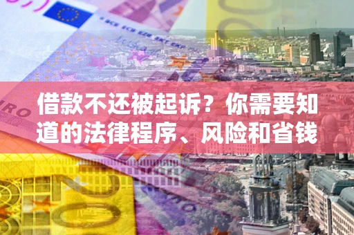 武汉借款不还被起诉？你需要知道的法律程序、风险和省钱技巧