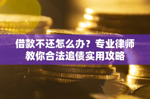 武汉借款不还怎么办？专业律师教你合法追债实用攻略