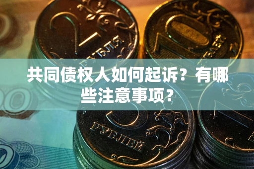 武汉共同债权人如何起诉？有哪些注意事项？