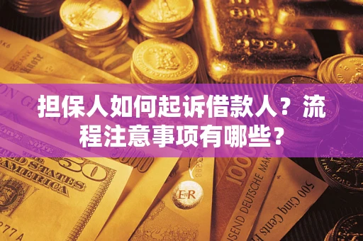 武汉担保人如何起诉借款人？流程注意事项有哪些？