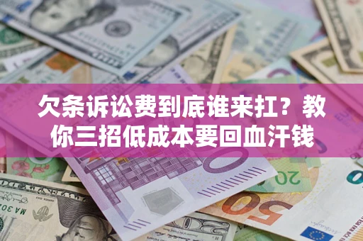 武汉欠条诉讼费到底谁来扛？教你三招低成本要回血汗钱